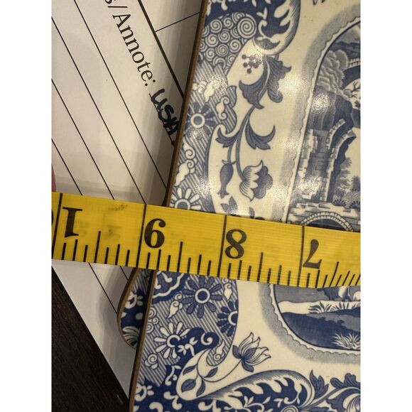Spode Italian Placemats/Trivets Blue Room Collection Cork-Back 7.5x8.5" Set of 2 - Picture 10 of 10